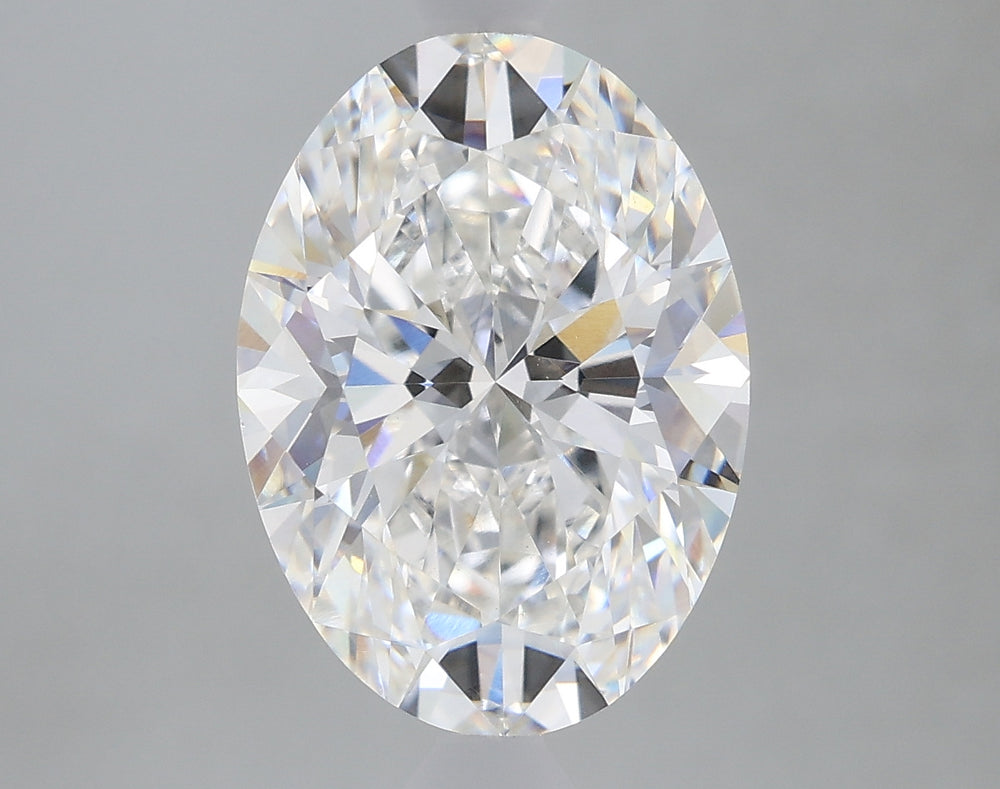 2.73 Carat Oval Lab Diamond with  Cut Diamond in 14KT  view 1

