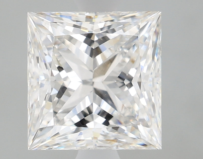 2.23 Carat Princess Lab Diamond with  Cut Diamond in 14KT  view 1
