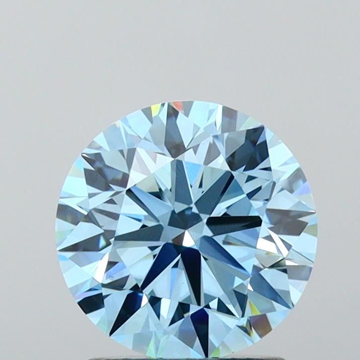 2.25 Carat Round Lab Diamond with  Cut Diamond in 14KT  view 1
