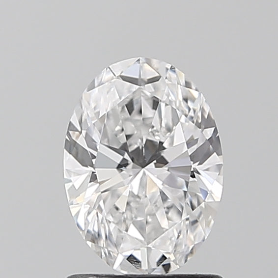 1.08 Carat Oval Lab Diamond with  Cut Diamond in 14KT  view 1
