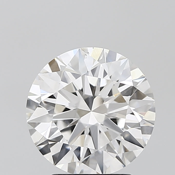 2.72 Carat Round Lab Diamond with  Cut Diamond in 14KT  view 1
