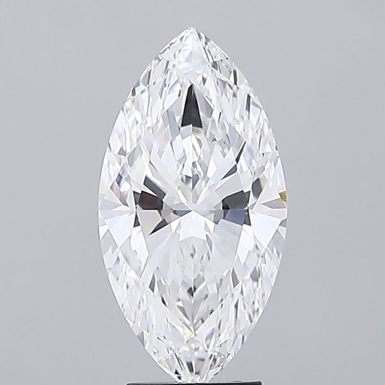 4.02 Carat Marquise Lab Diamond with  Cut Diamond in 14KT  view 1
