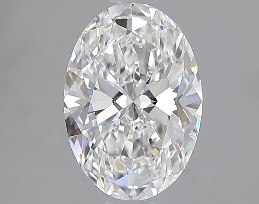 1.01 Carat Oval Natural Diamond with  Cut Diamond in 14KT  view 1
