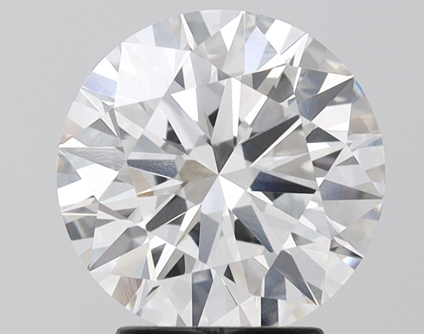 3.07 Carat Round Lab Diamond with  Cut Diamond in 14KT  view 1
