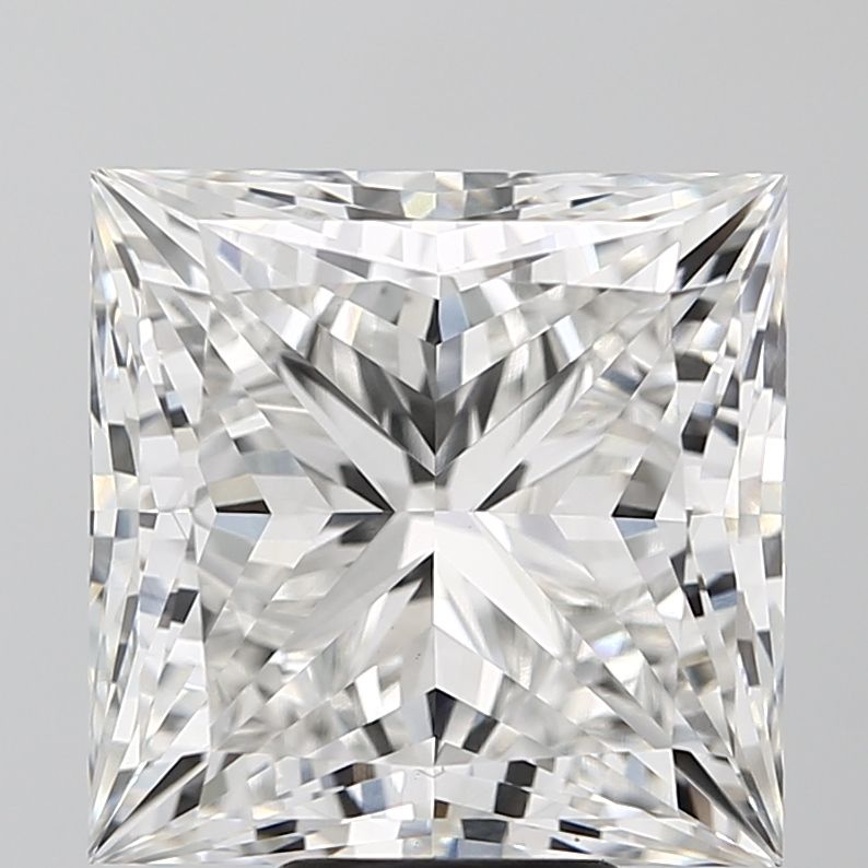 9.19 Carat Princess Lab Diamond with  Cut Diamond in 14KT  view 1
