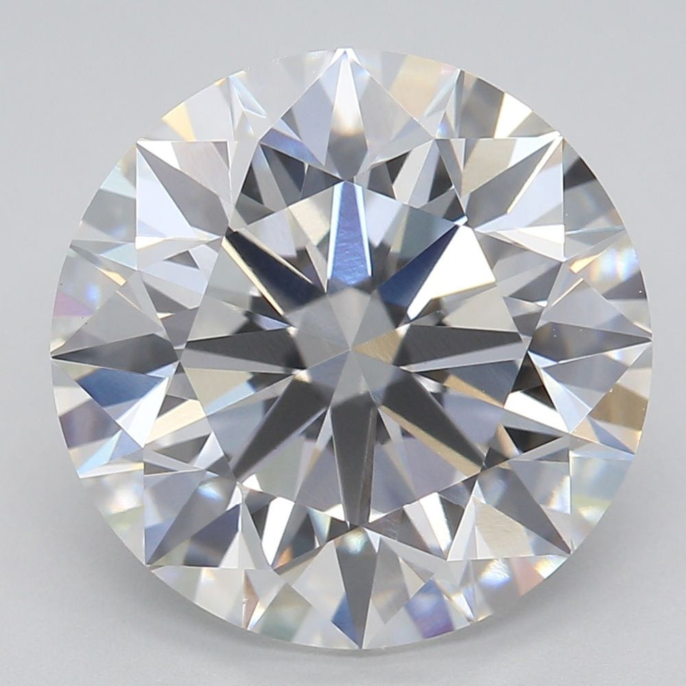 4.0 Carat Round Lab Diamond with  Cut Diamond in 14KT  view 1
