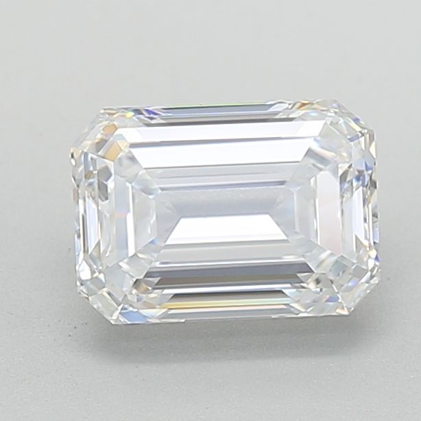 1.93 Carat Emerald Lab Diamond with  Cut Diamond in 14KT  view 1
