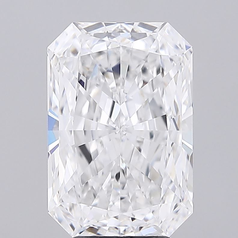 5.01 Carat Radiant Lab Diamond with  Cut Diamond in 14KT  view 1
