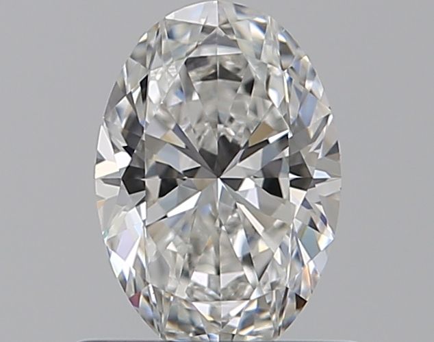 0.6 Carat Oval Natural Diamond with  Cut Diamond in 14KT  view 1
