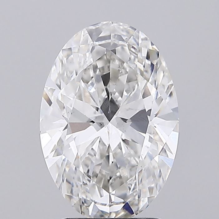 2.3 Carat Oval Lab Diamond with  Cut Diamond in 14KT  view 1

