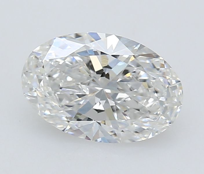 1.08 Carat Oval Lab Diamond with  Cut Diamond in 14KT  view 1

