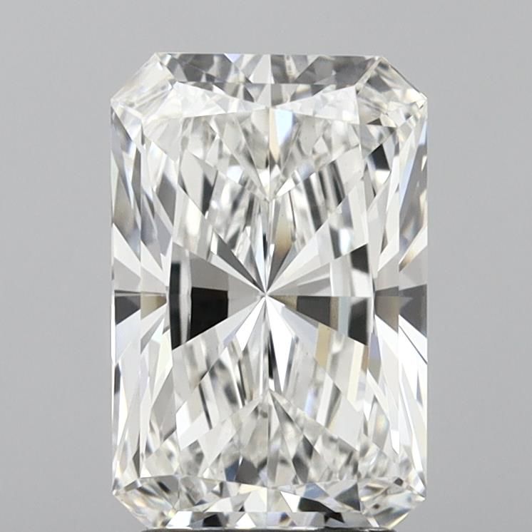 3.02 Carat Radiant Lab Diamond with  Cut Diamond in 14KT  view 1
