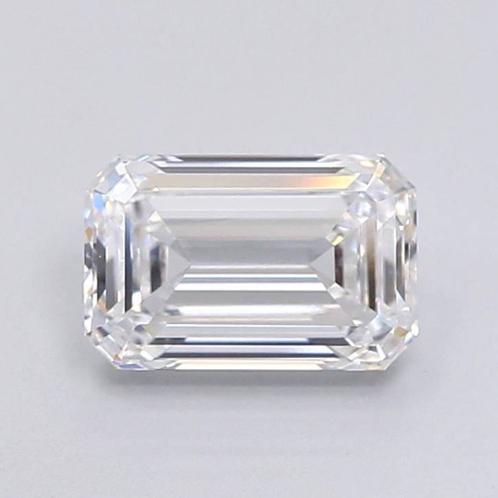 2.8 Carat Emerald Lab Diamond with  Cut Diamond in 14KT  view 1
