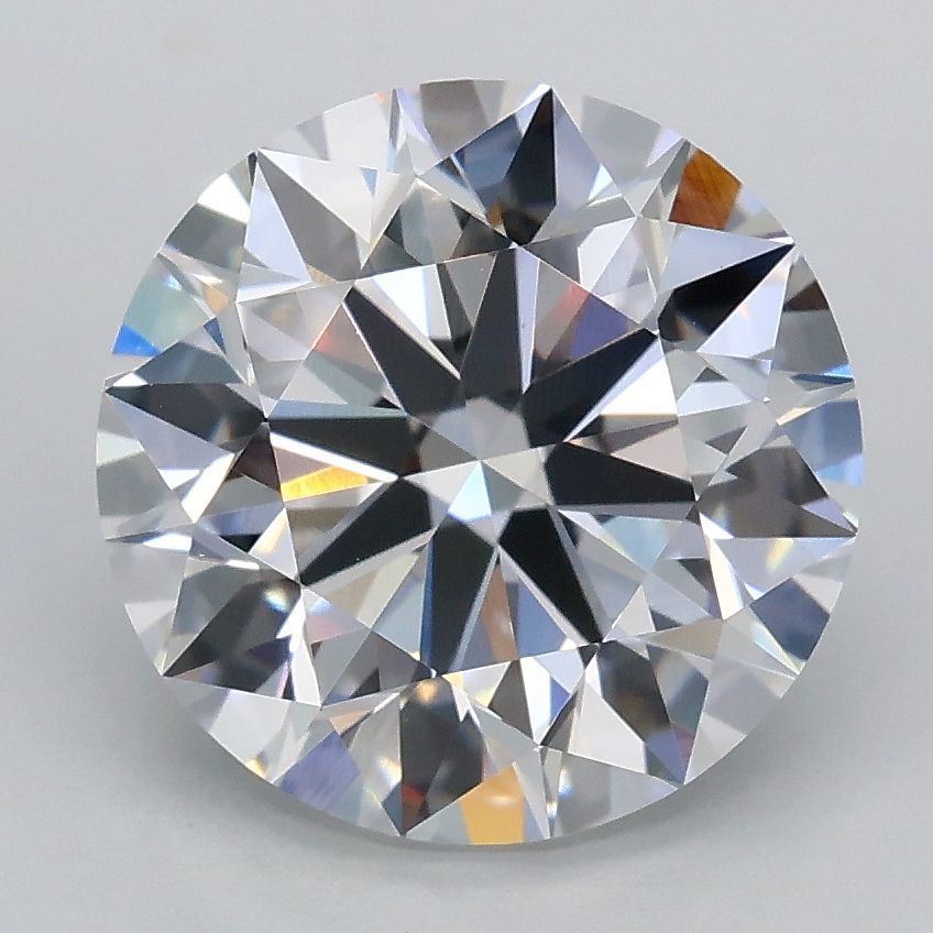 3.01 Carat Round Lab Diamond with  Cut Diamond in 14KT  view 1
