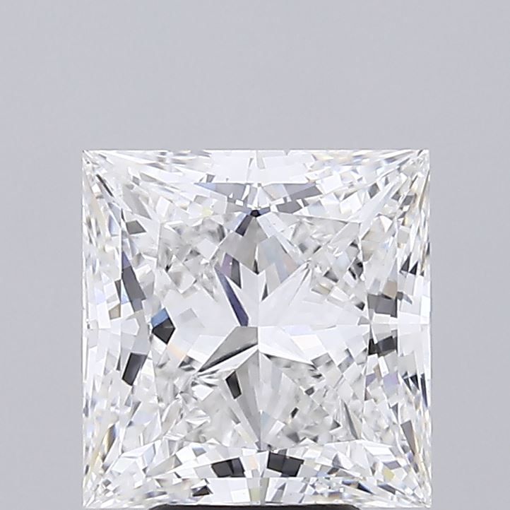 5.03 Carat Princess Lab Diamond with  Cut Diamond in 14KT  view 1
