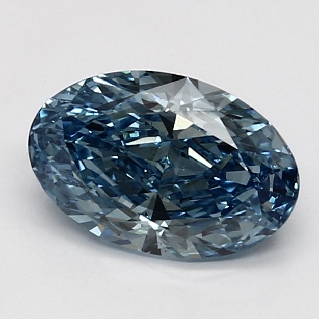 1.52 Carat Oval Lab Diamond with  Cut Diamond in 14KT  view 1
