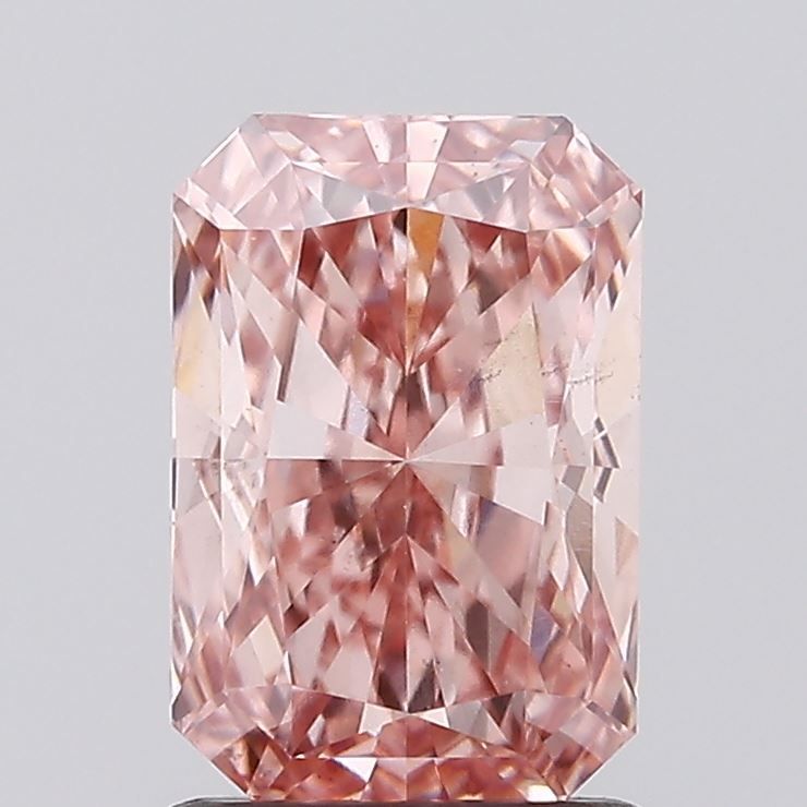 1.5 Carat Radiant Lab Diamond with  Cut Diamond in 14KT  view 1
