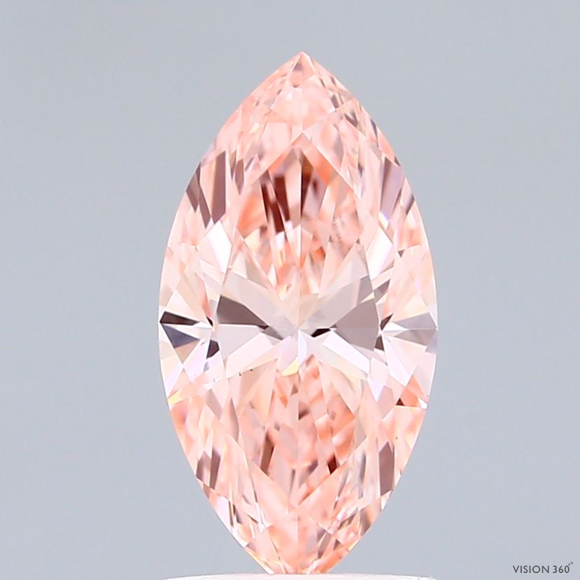 1.51 Carat Marquise Lab Diamond with  Cut Diamond in 14KT  view 1
