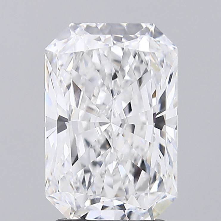 2.6 Carat Radiant Lab Diamond with  Cut Diamond in 14KT  view 1
