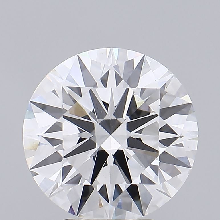 3.52 Carat Round Lab Diamond with  Cut Diamond in 14KT  view 1
