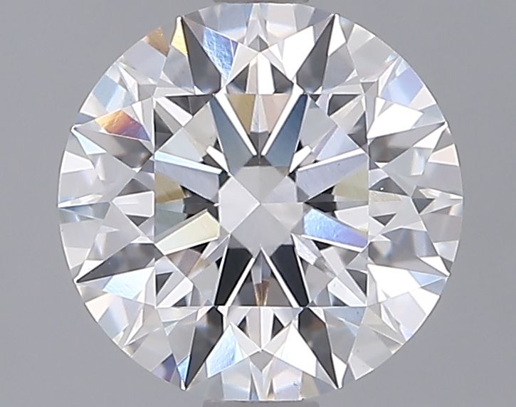 2.08 Carat Round Lab Diamond with  Cut Diamond in 14KT  view 1
