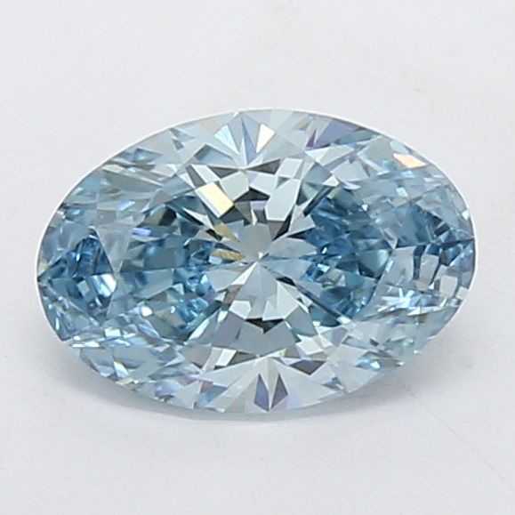 1.5 Carat Oval Lab Diamond with  Cut Diamond in 14KT  view 1
