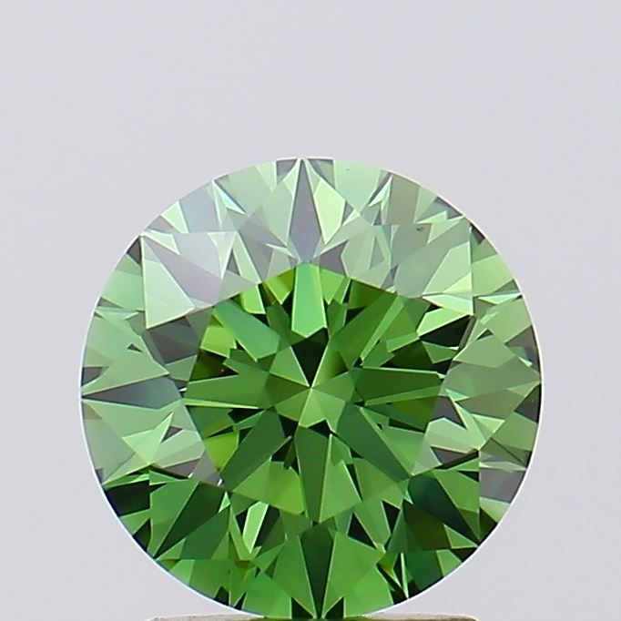 2.1 Carat Round Lab Diamond with  Cut Diamond in 14KT  view 1

