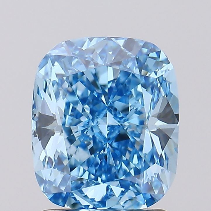 1.51 Carat Cushion Lab Diamond with  Cut Diamond in 14KT  view 1
