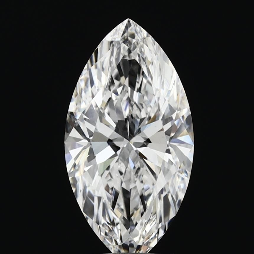 2.02 Carat Marquise Lab Diamond with  Cut Diamond in 14KT  view 1
