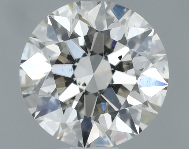 0.5 Carat Round Natural Diamond with  Cut Diamond in 14KT  view 1
