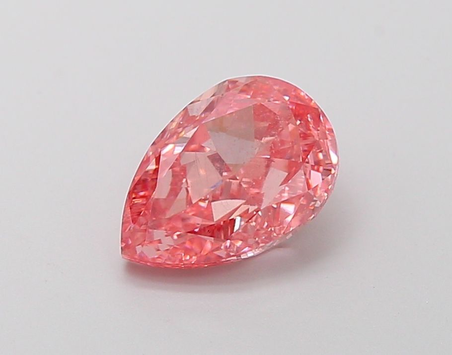 1.98 Carat Pear Lab Diamond with  Cut Diamond in 14KT  view 1

