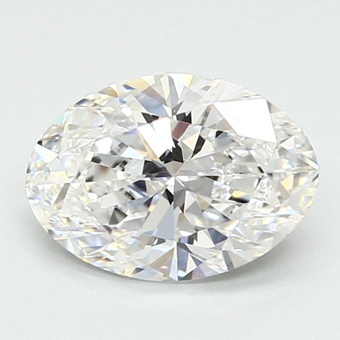 1.55 Carat Oval Lab Diamond with  Cut Diamond in 14KT  view 1
