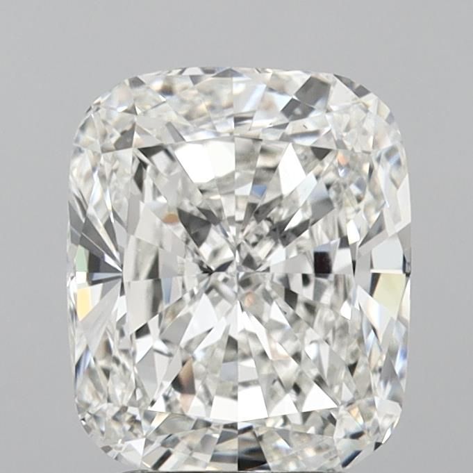 3.0 Carat Cushion Lab Diamond with  Cut Diamond in 14KT  view 1
