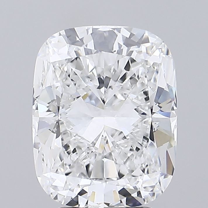3.5 Carat Cushion Lab Diamond with  Cut Diamond in 14KT  view 1
