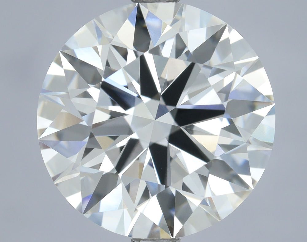4.29 Carat Round Lab Diamond with  Cut Diamond in 14KT  view 1
