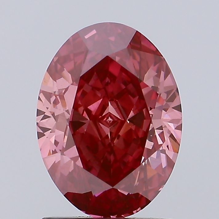 1.9 Carat Oval Lab Diamond with  Cut Diamond in 14KT  view 1
