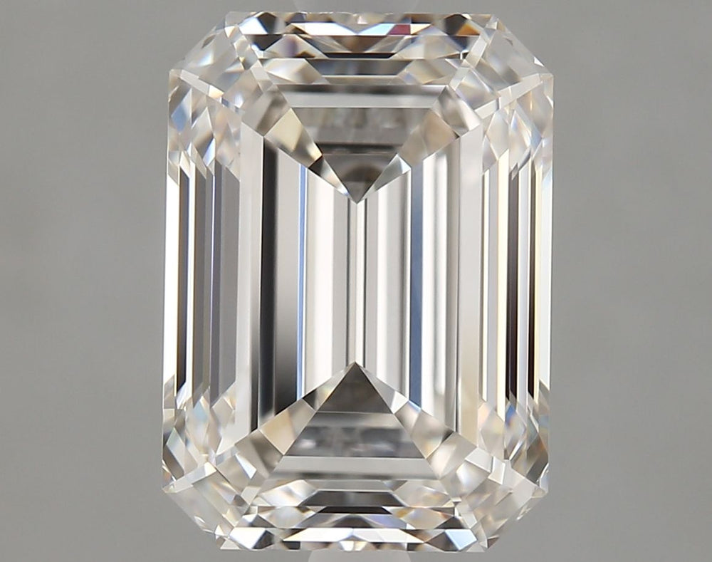 2.57 Carat Emerald Natural Diamond with  Cut Diamond in 14KT  view 1
