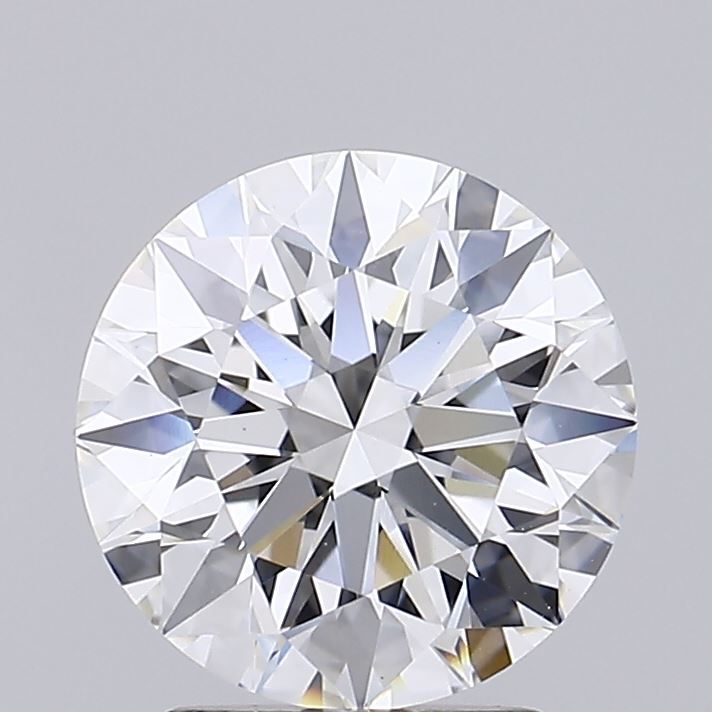 2.13 Carat Round Lab Diamond with  Cut Diamond in 14KT  view 1
