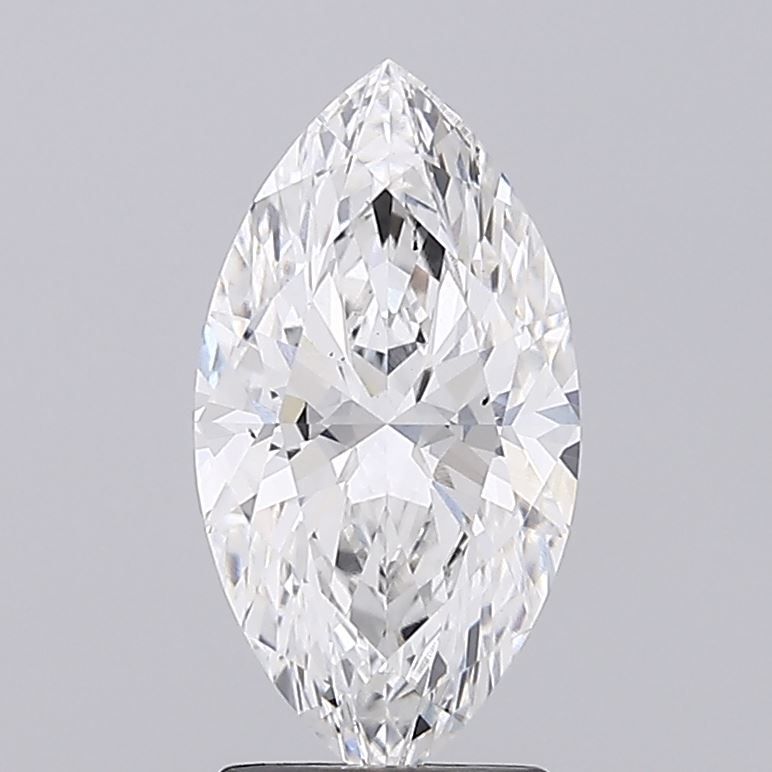 2.09 Carat Marquise Lab Diamond with  Cut Diamond in 14KT  view 1
