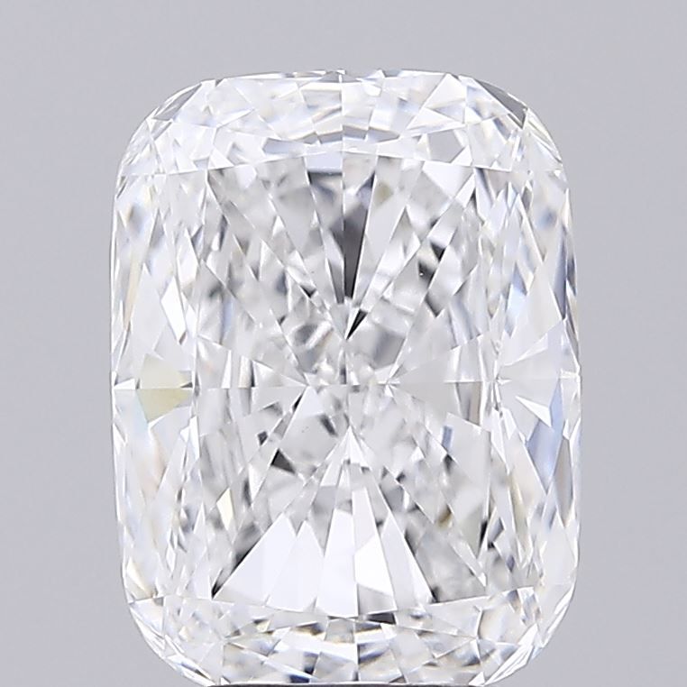 3.9 Carat Cushion Lab Diamond with  Cut Diamond in 14KT  view 1
