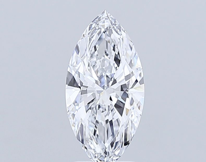 3.04 Carat Marquise Lab Diamond with  Cut Diamond in 14KT  view 1
