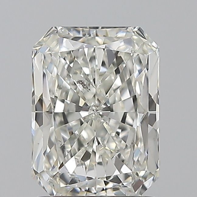1.5 Carat Radiant Natural Diamond with  Cut Diamond in 14KT  view 1
