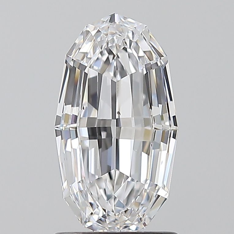 1.5 Carat Oval Natural Diamond with  Cut Diamond in 14KT  view 1
