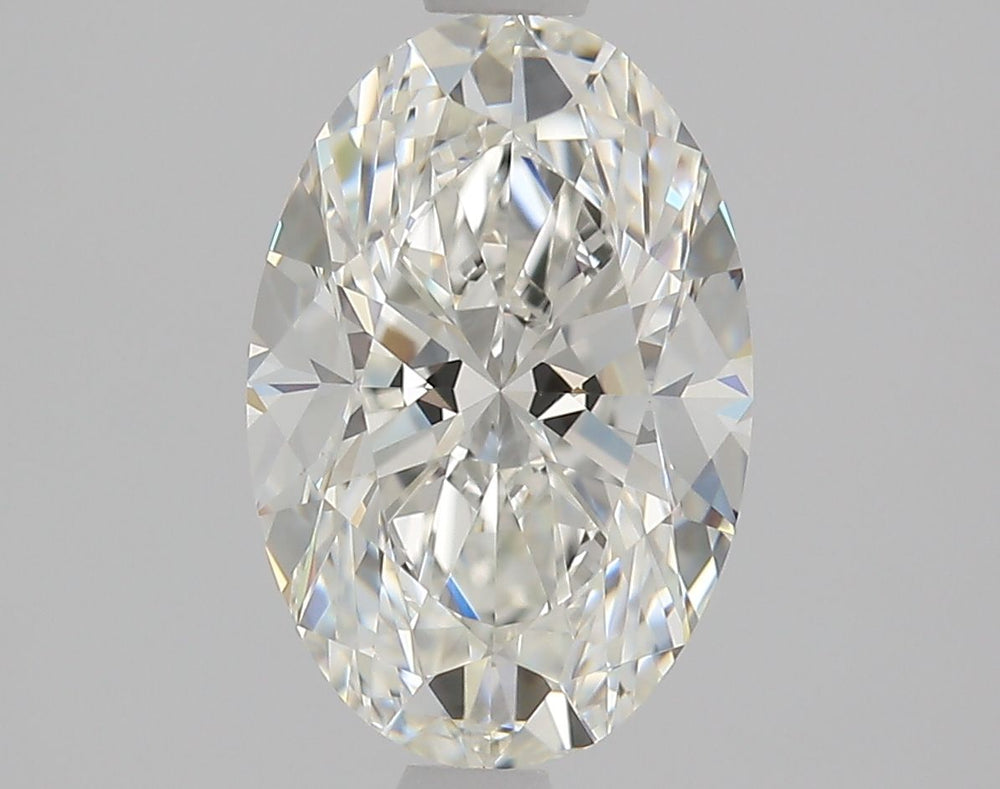 1.51 Carat Oval Natural Diamond with  Cut Diamond in 14KT  view 1
