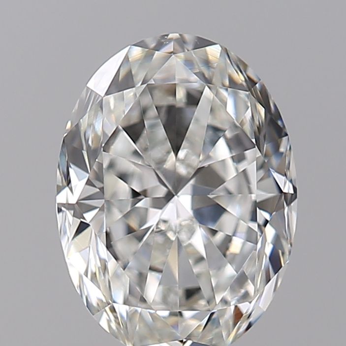 1.0 Carat Oval Natural Diamond with  Cut Diamond in 14KT  view 1
