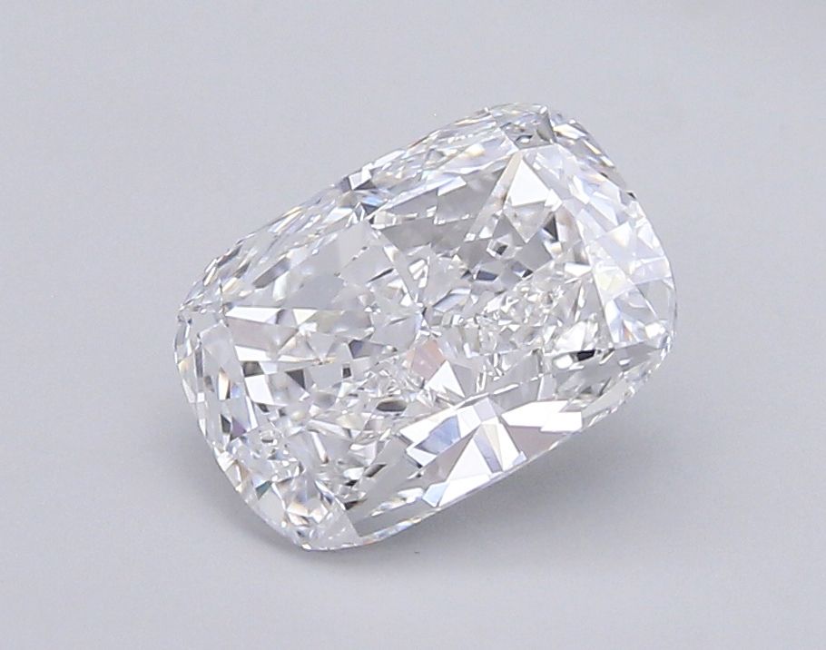 4.61 Carat Cushion Lab Diamond with  Cut Diamond in 14KT  view 1
