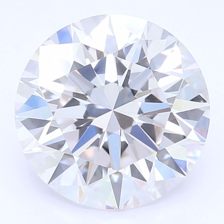 1.3 Carat Round Lab Diamond with  Cut Diamond in 14KT  view 1
