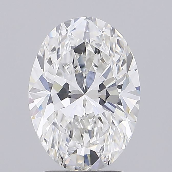 2.61 Carat Oval Lab Diamond with  Cut Diamond in 14KT  view 1
