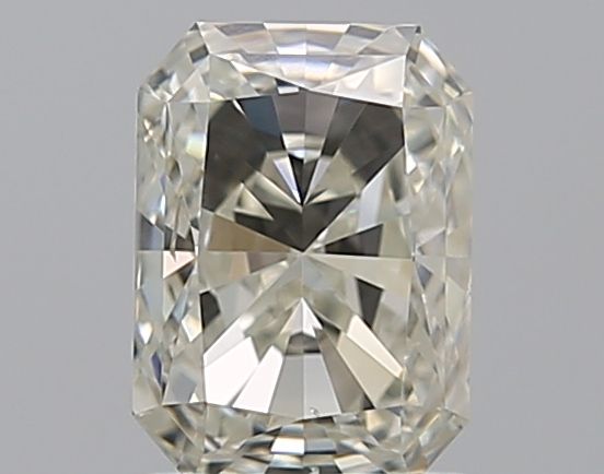 1.5 Carat Radiant Natural Diamond with  Cut Diamond in 14KT  view 1
