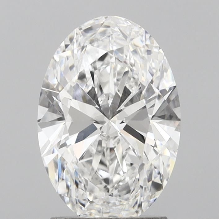 4.0 Carat Oval Lab Diamond with  Cut Diamond in 14KT  view 1

